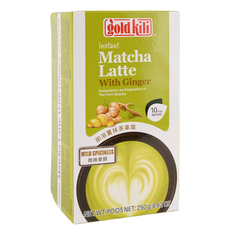 Bautura instant Matcha Latte cu ghimbir 10X25G Gold Kili  