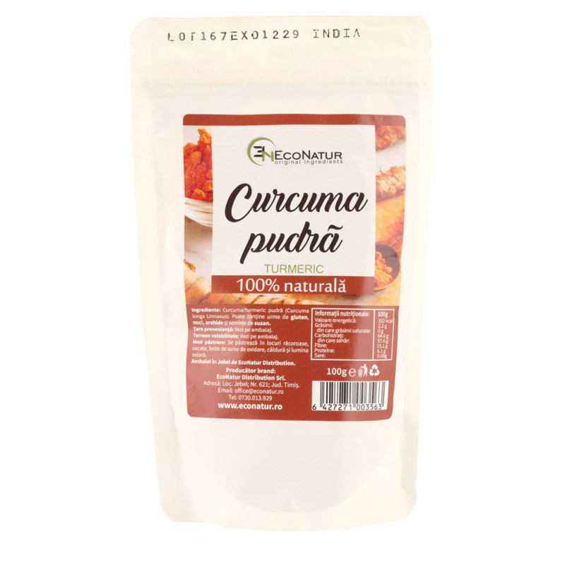 Curcuma pudra 100g Econatur