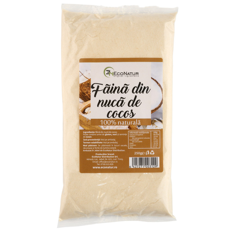 Făină din nucă de cocos 250g EcoNatur 