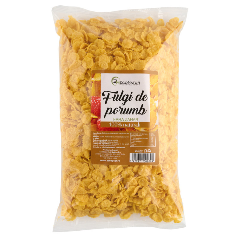 Fulgi de porumb FARA ZAHAR 250g EcoNatur