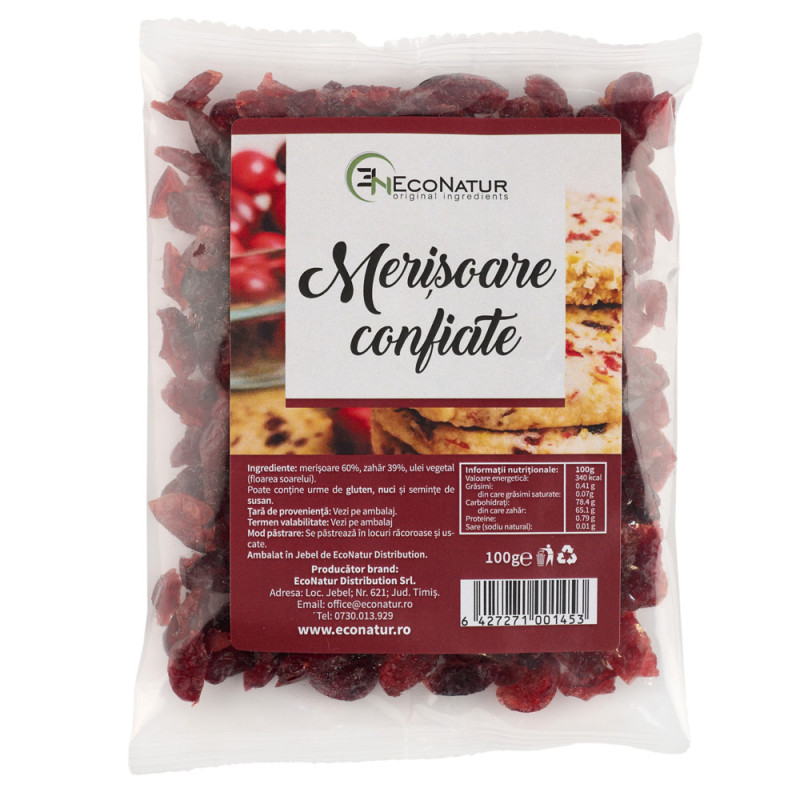 Merisoare confiate 100G ECONATUR