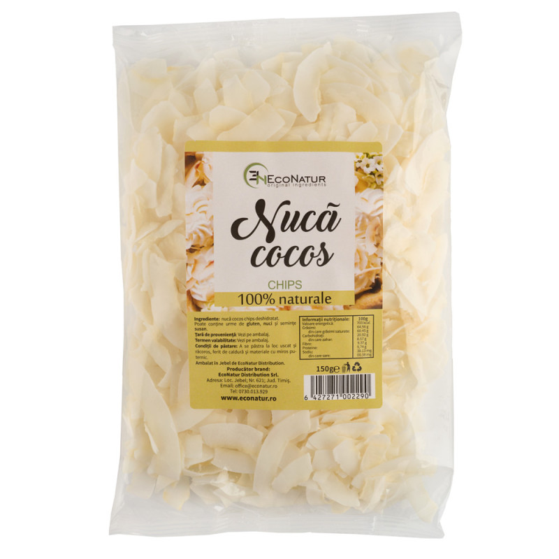 Nuca cocos chips 150g Econatur