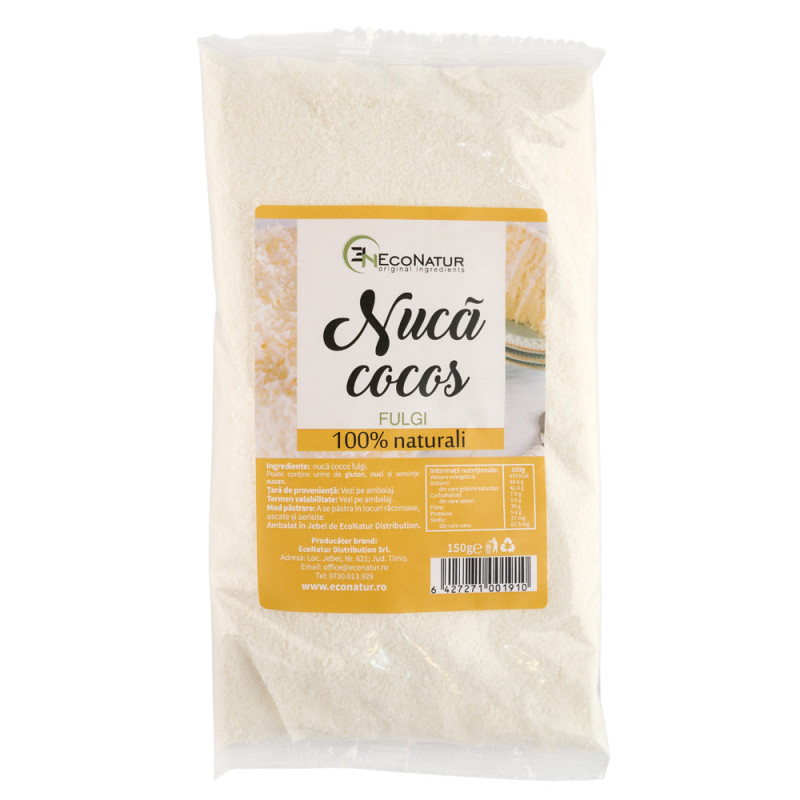 Nuca cocos fulgi 150g Econatur