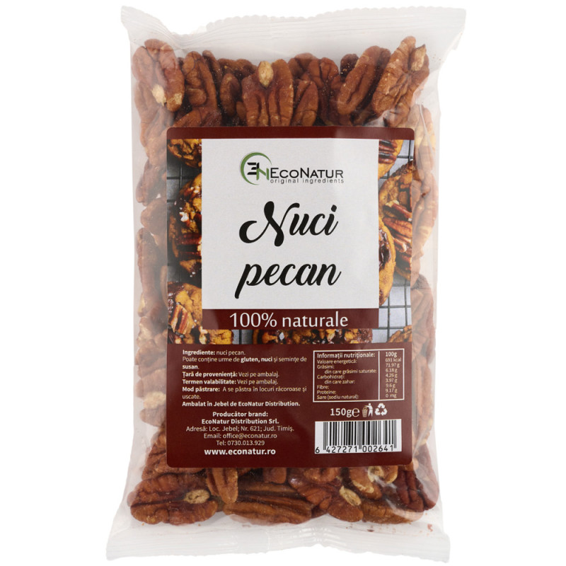 Nuci pecan 150G EcoNatur