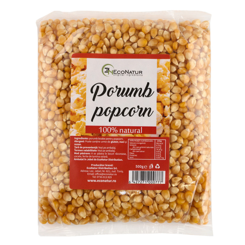 Porumb pentru popcorn 500g EcoNatur