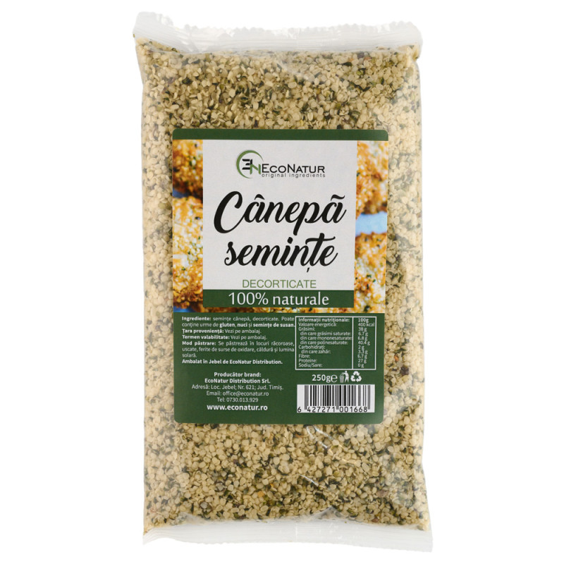 Seminte canepa decorticate 250g Econatur