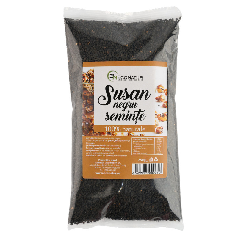 Seminte susan negru 250g Econatur