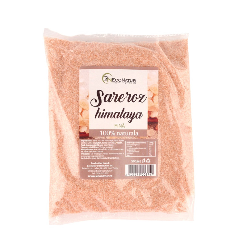 Sare roz de himalaya fina 500g EcoNatur