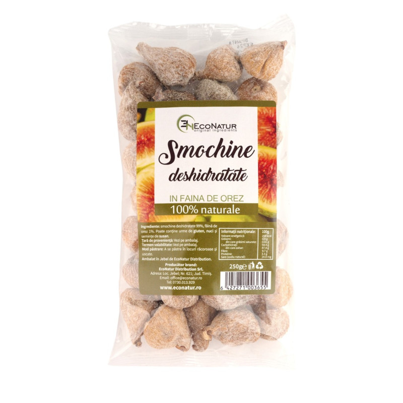 Smochine deshidratate in faina de orez 250G EcoNatur