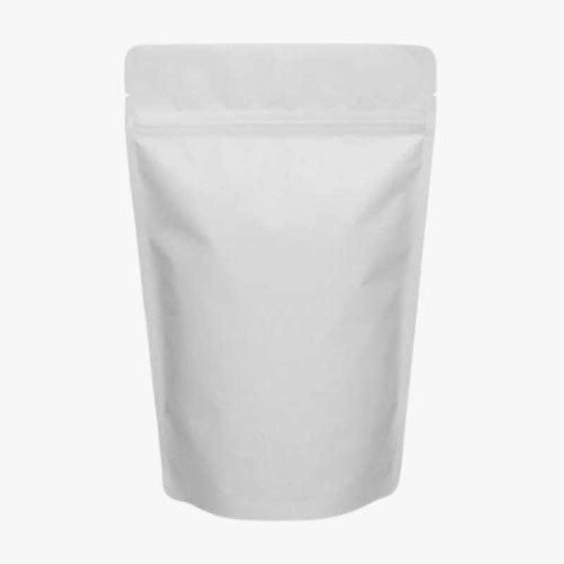 Pungi stand up albe 20X30X8CM reutilizabile cu fermoar (set 100buc) Pungi stand up albe 20X30X8CM reutilizabile cu fermoar (set 100buc)