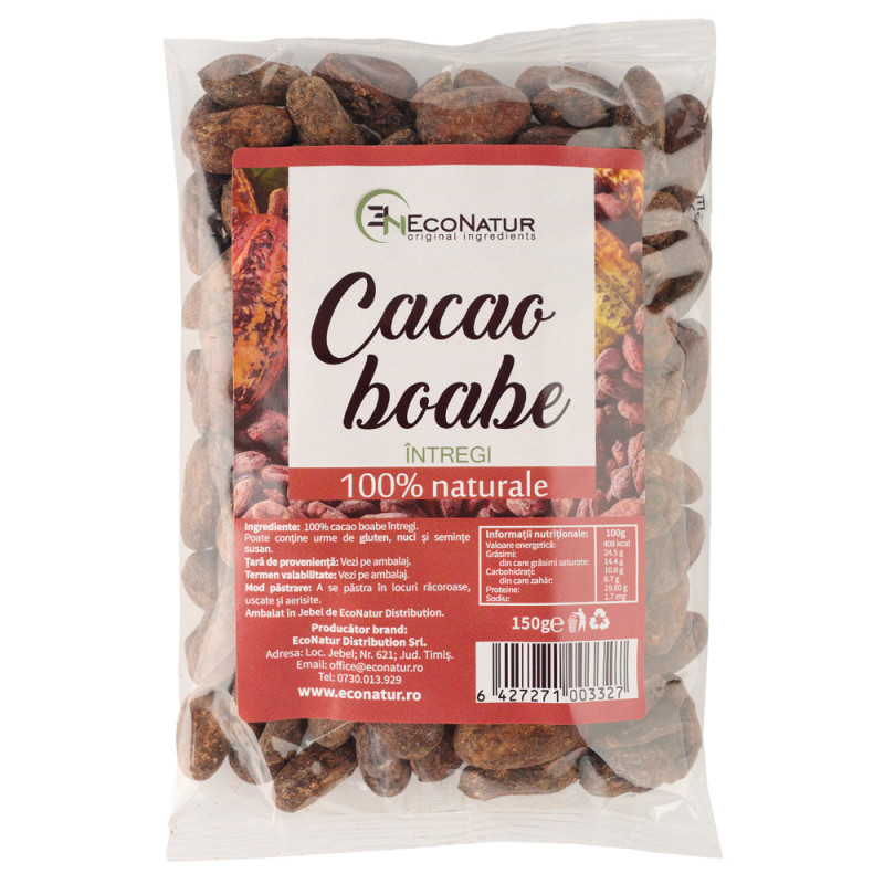 Cacao boabe intregi 150G Econatur