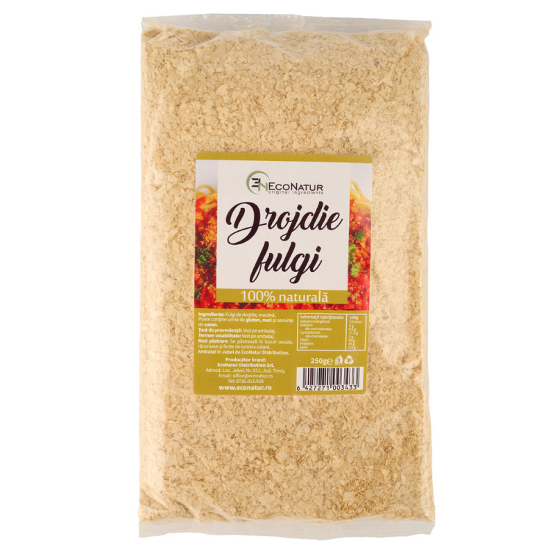 Fulgi drojdie inactiva 250g EcoNatur