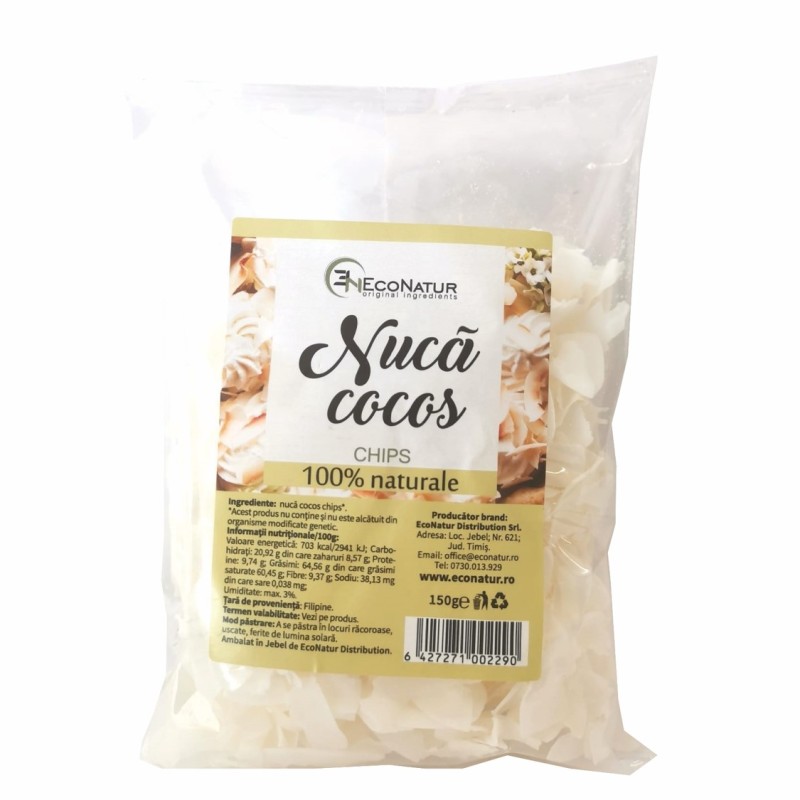 Nuca cocos chips 150g Econatur