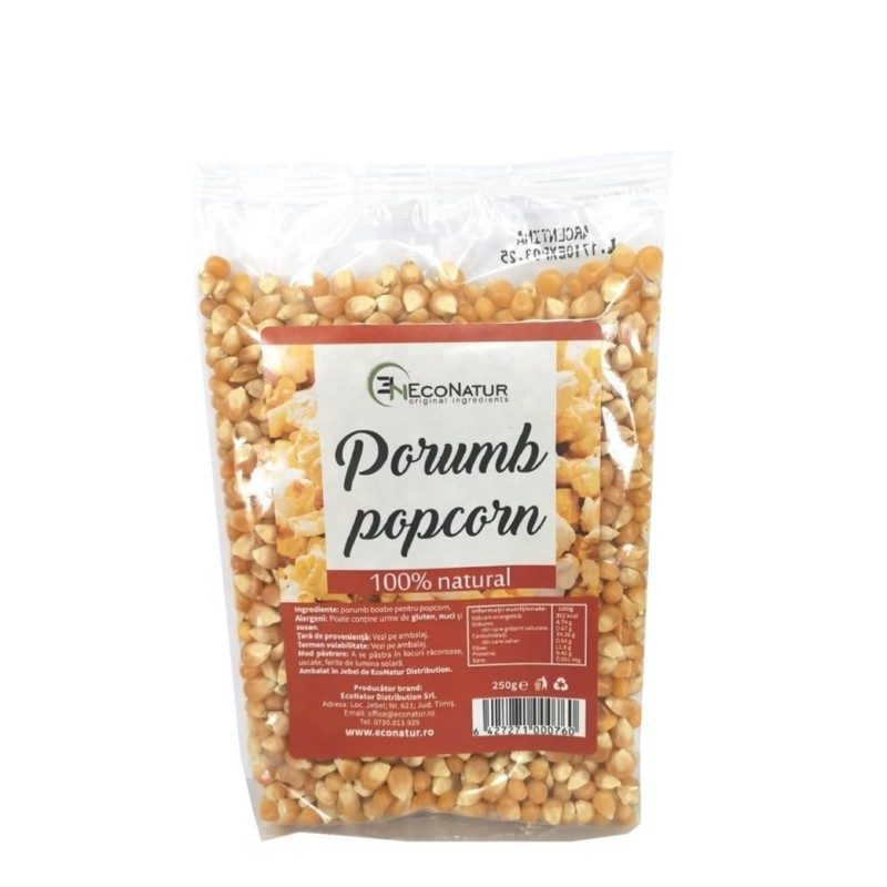 Porumb pentru popcorn 250g EcoNatur